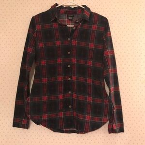 ☘️ 3 for $20! ☘️ Rue21 Red And Green Plaid Shirt- Size M